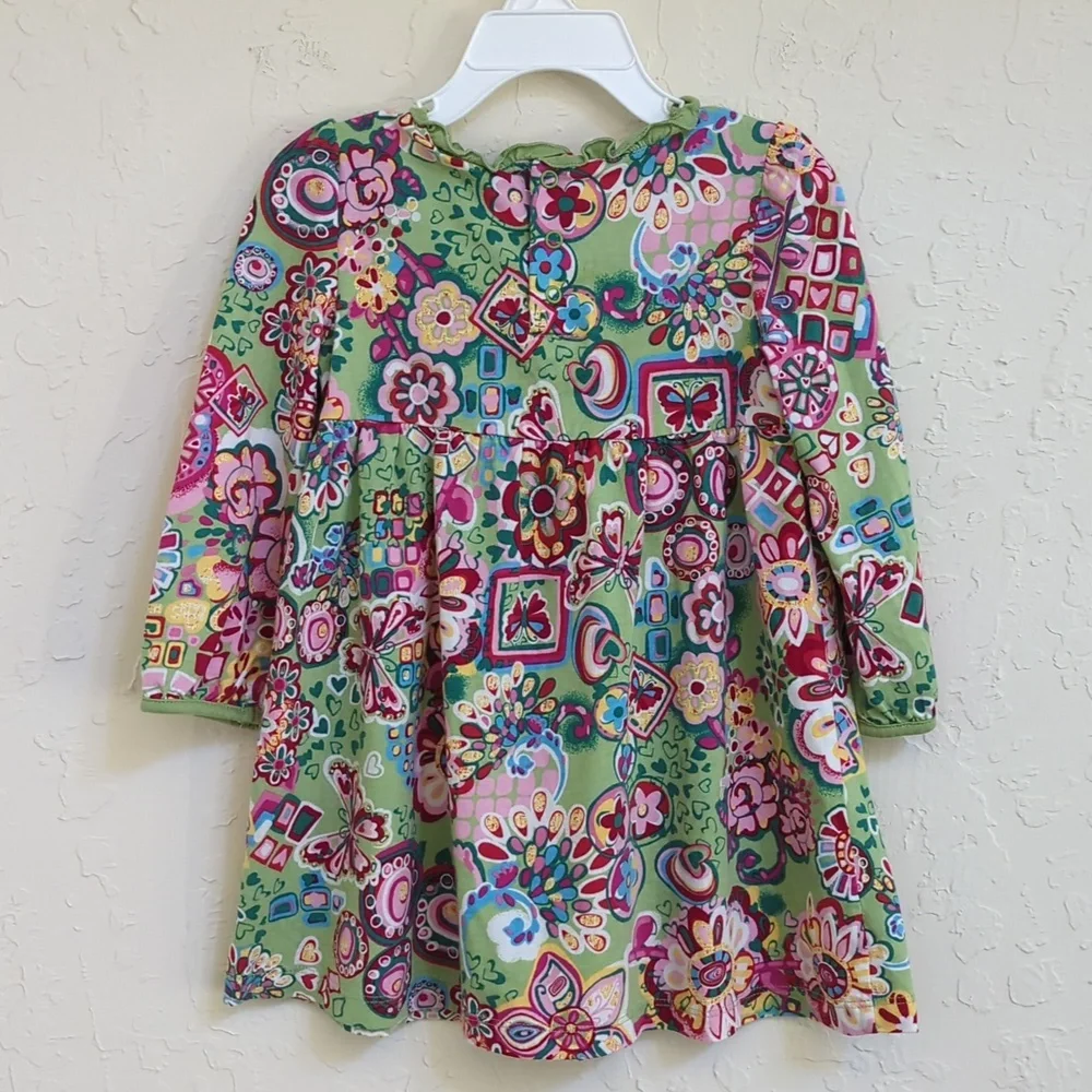 3/$20🌟 The Children's Place Toddler Floral Ruffle Empire Long Sleeve Dress 24mo